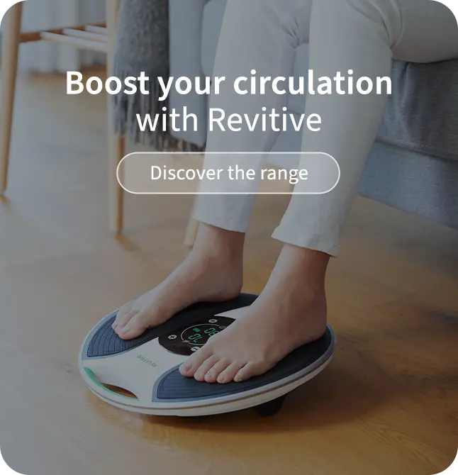 Revitive advert for boosting your circulation with Revitive products 