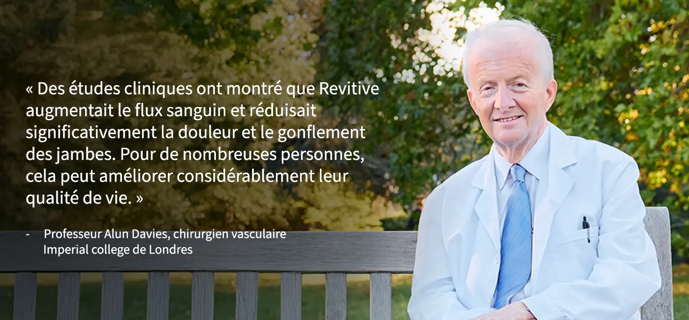 Professeur Alun Davies - Responsable clinique chez Revitive, expert en santé vasculaire