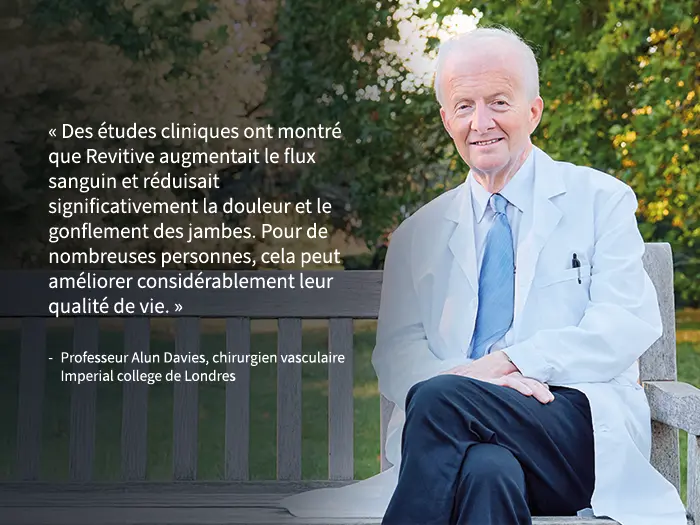 Professeur Alun Davies - Responsable clinique chez Revitive, expert en santé vasculaire