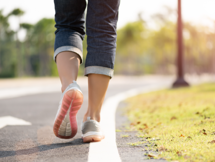 Woman walking in the park
