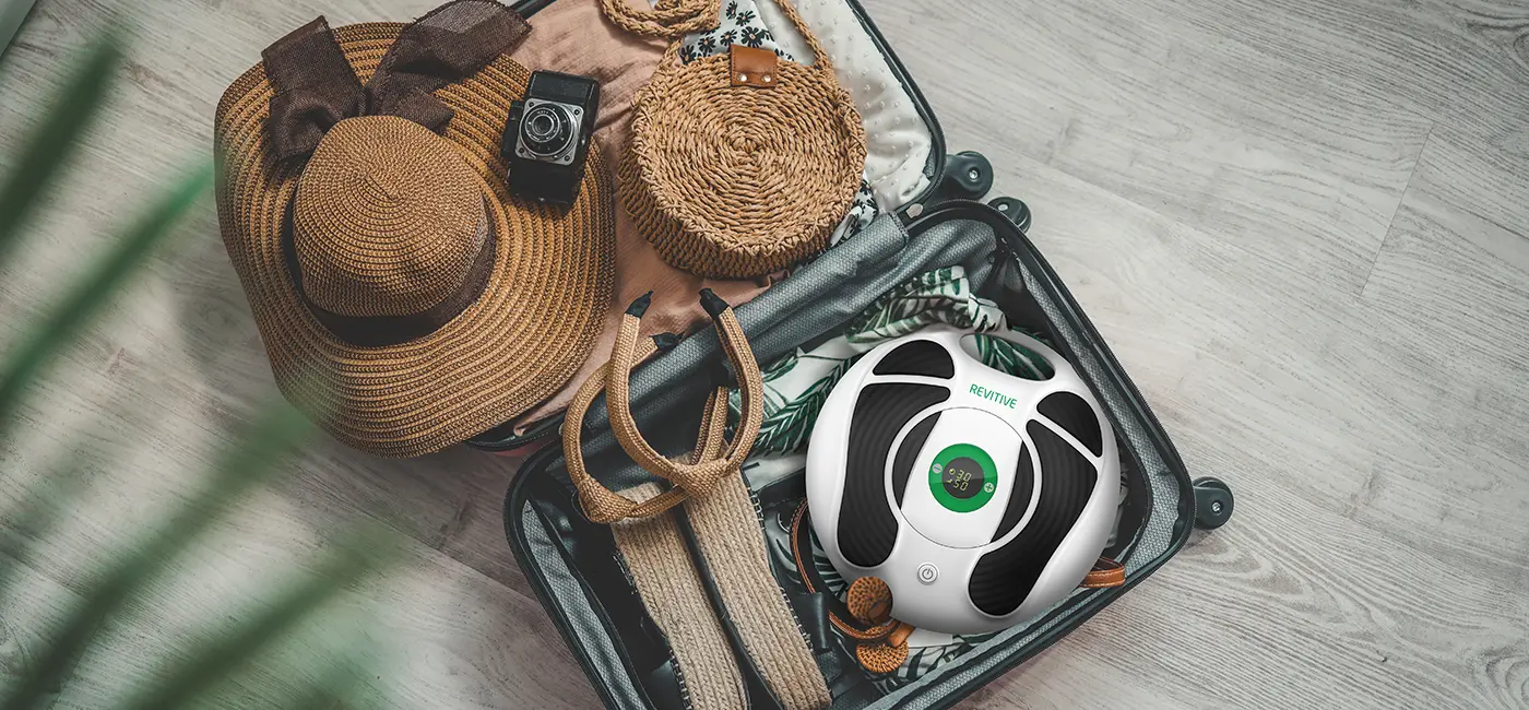 Revitive dans une valise.