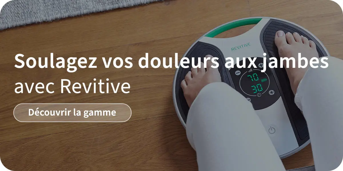 Publicité revigorante pour soulager les douleurs dans les jambes