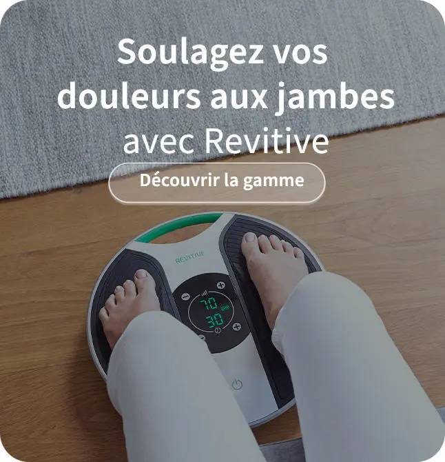 Publicité revigorante pour soulager les douleurs dans les jambes