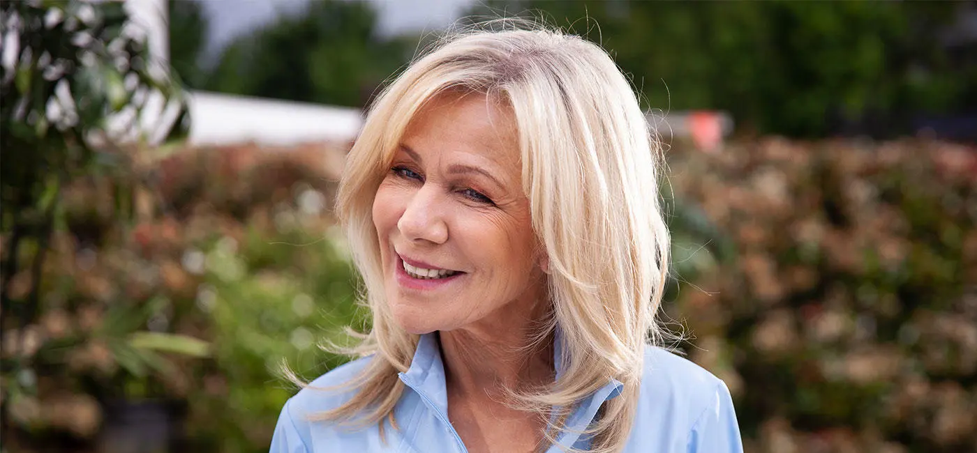 Ulrike smiling at the camera