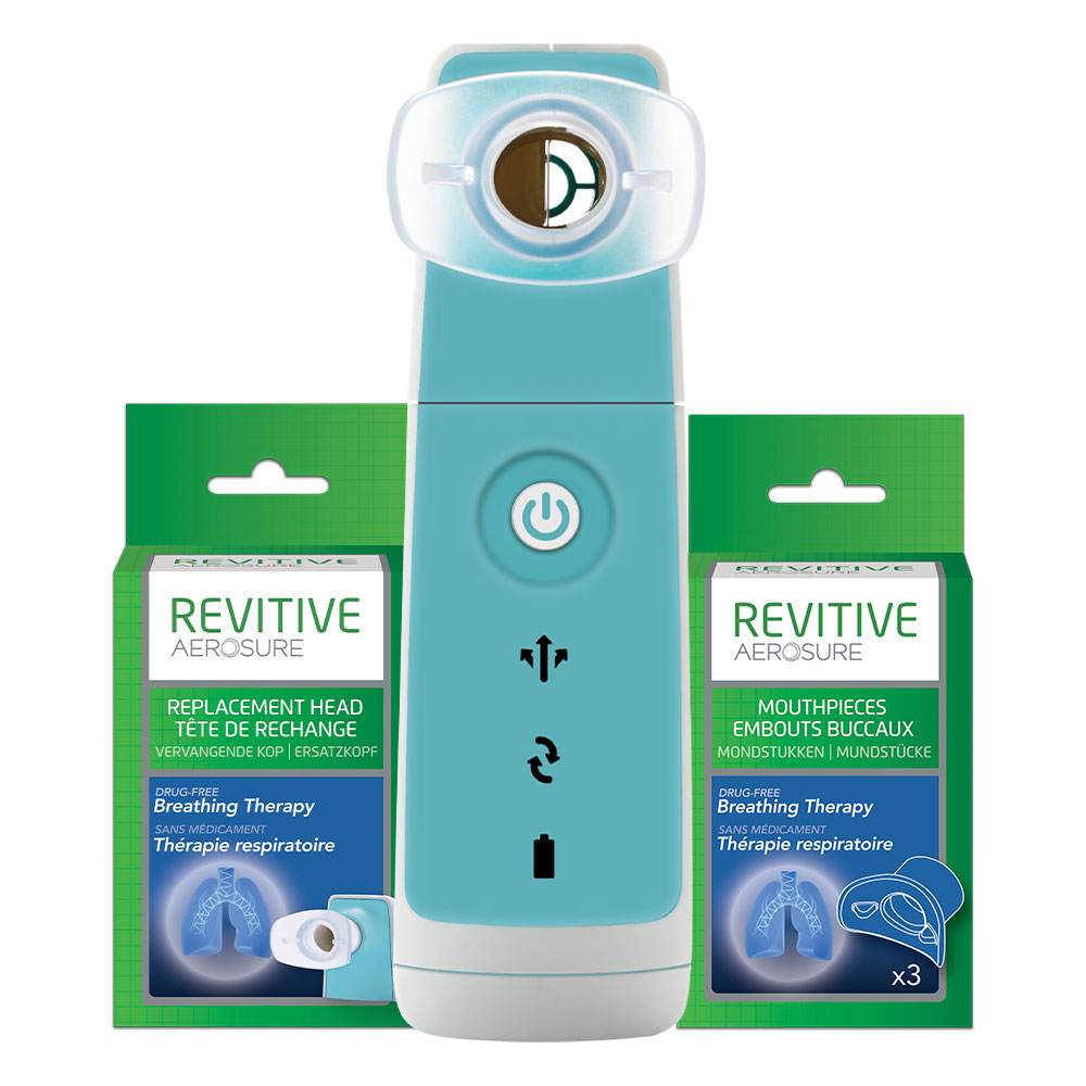 Aerosure + Ersatz-Mundstücke + Kopfstücke