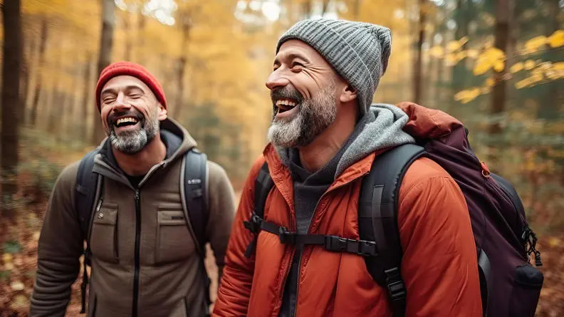 BlueMonday_twomenhiking