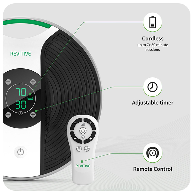 Medic showing benefits, cordless, adjustable timer and remote control