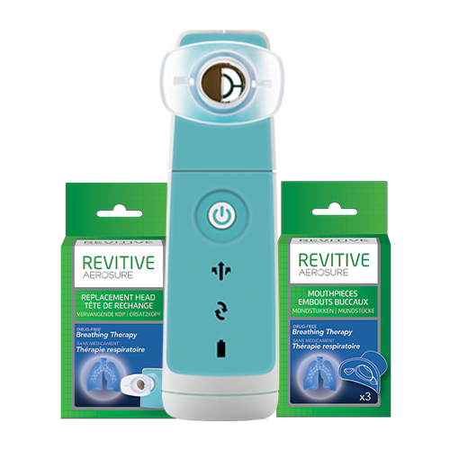 Aerosure + Ersatz-Mundstücke + Kopfstücke