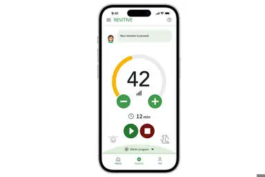 Revitive app on intensity settings