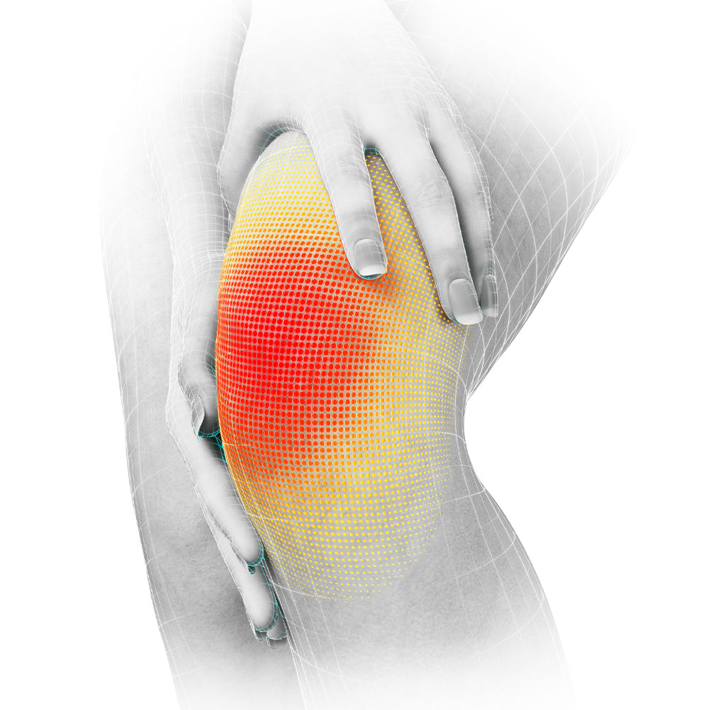 Human need image showing pain in around the knee