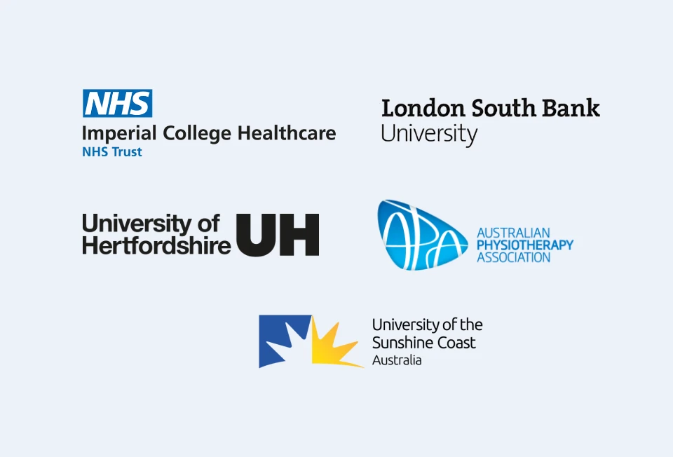 Imperial College Healthcare NHS Trust, London South Bank University, University of Hertfordshire, Australian Physiotherapy Association, University of the Sunshine Coast