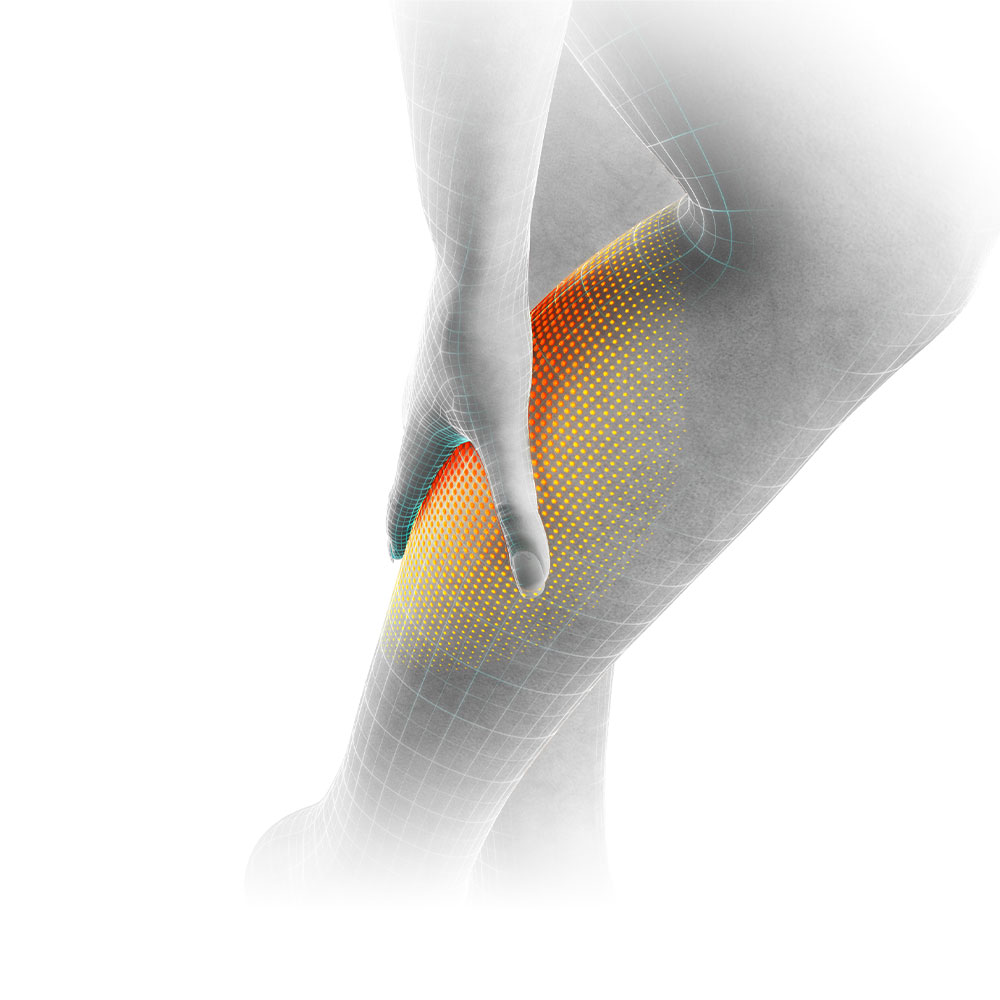 Human need image showing pain in calf 